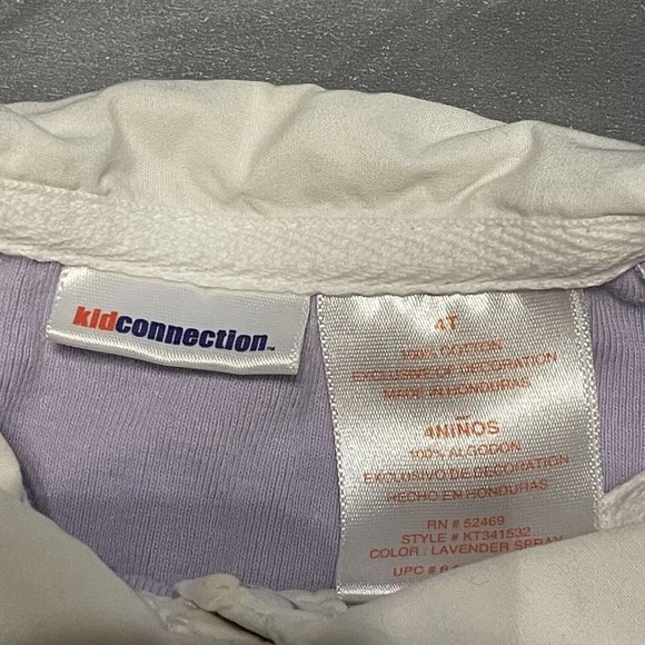 Girl’s Kid Connection Varsity Polo Lavender Purple 4T - Picture 3 of 4